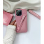 Стильний рожевий чохол Rhode Ribbon з блиском для губ на iPhone 15 Pro Max